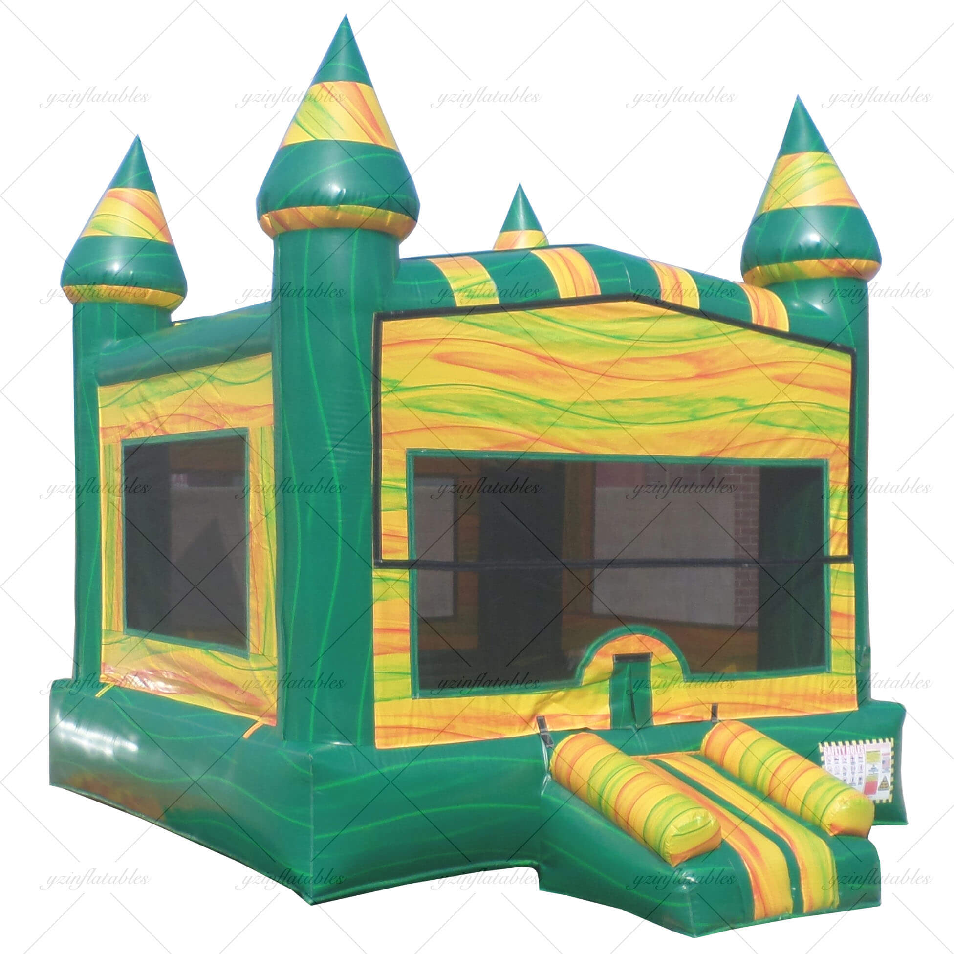 Large inflatable castle module for theme parks